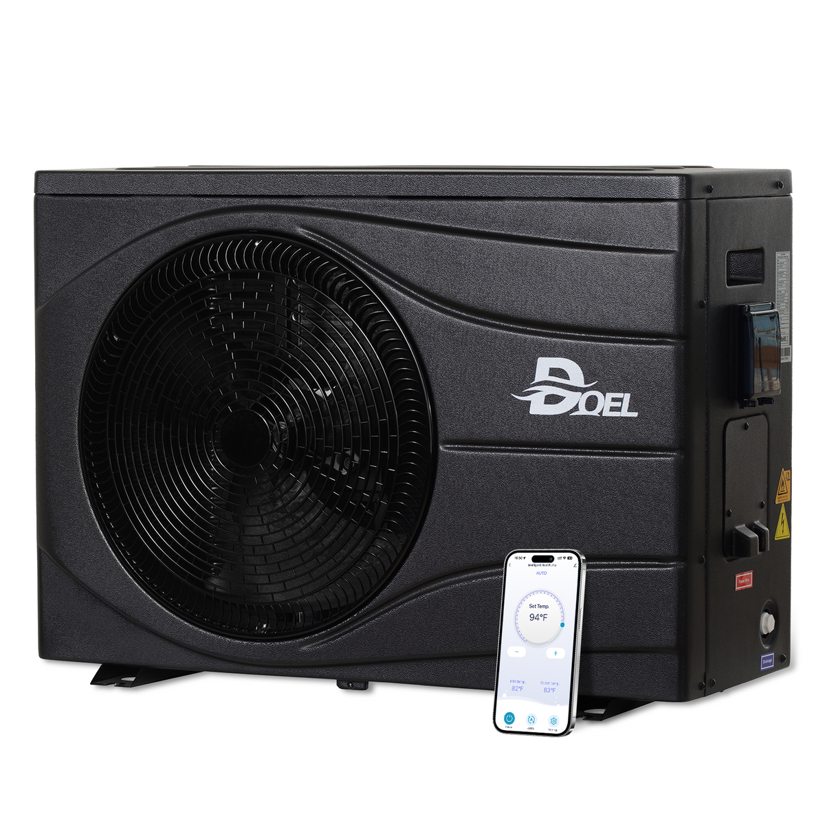 DOEL 58,000 BTU Inverter Pool Heat Pump 17kW | Up to 14,000 Gallons
