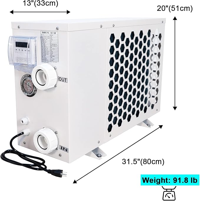 20000 BTU SWIMMING POOL HEAT PUMP