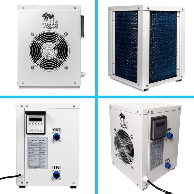 MINI SWIMMING POOL HEAT PUMP 12000 BTU FOR ABOVE GROUND POOLS