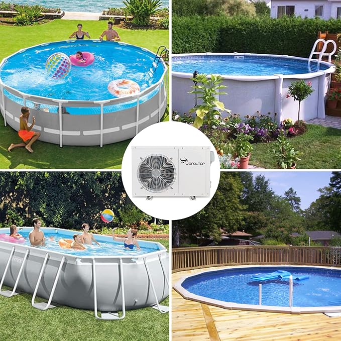 20,000BTU ON/OFF SWIMMING POOL HEAT PUMP FOR UP TO 6,000 GALLONS POOL