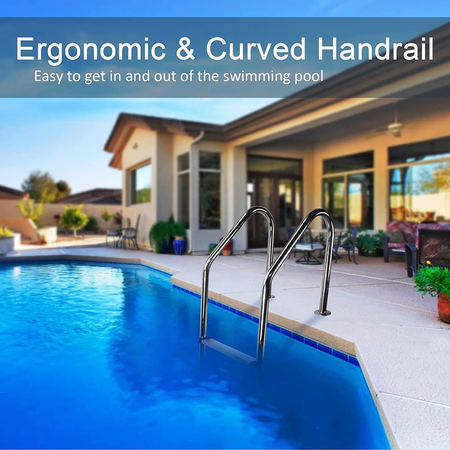 3-STEP SWIMMING POOL LADDER