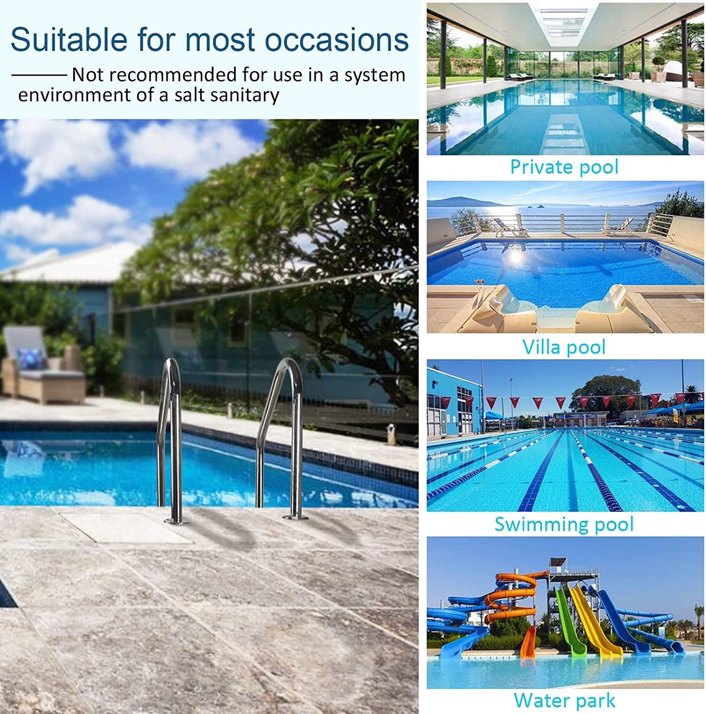 3-STEP SWIMMING POOL LADDER