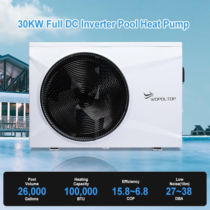 Star Style Full DC Inverter Pool Heat Pump for Swimming Pools with WiFi Smart Control via APP