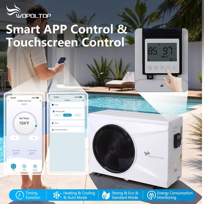WOPOLTOP W17KW pool heat pump — 