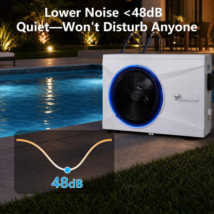 WOPOLTOP W17KW pool heat pump — 