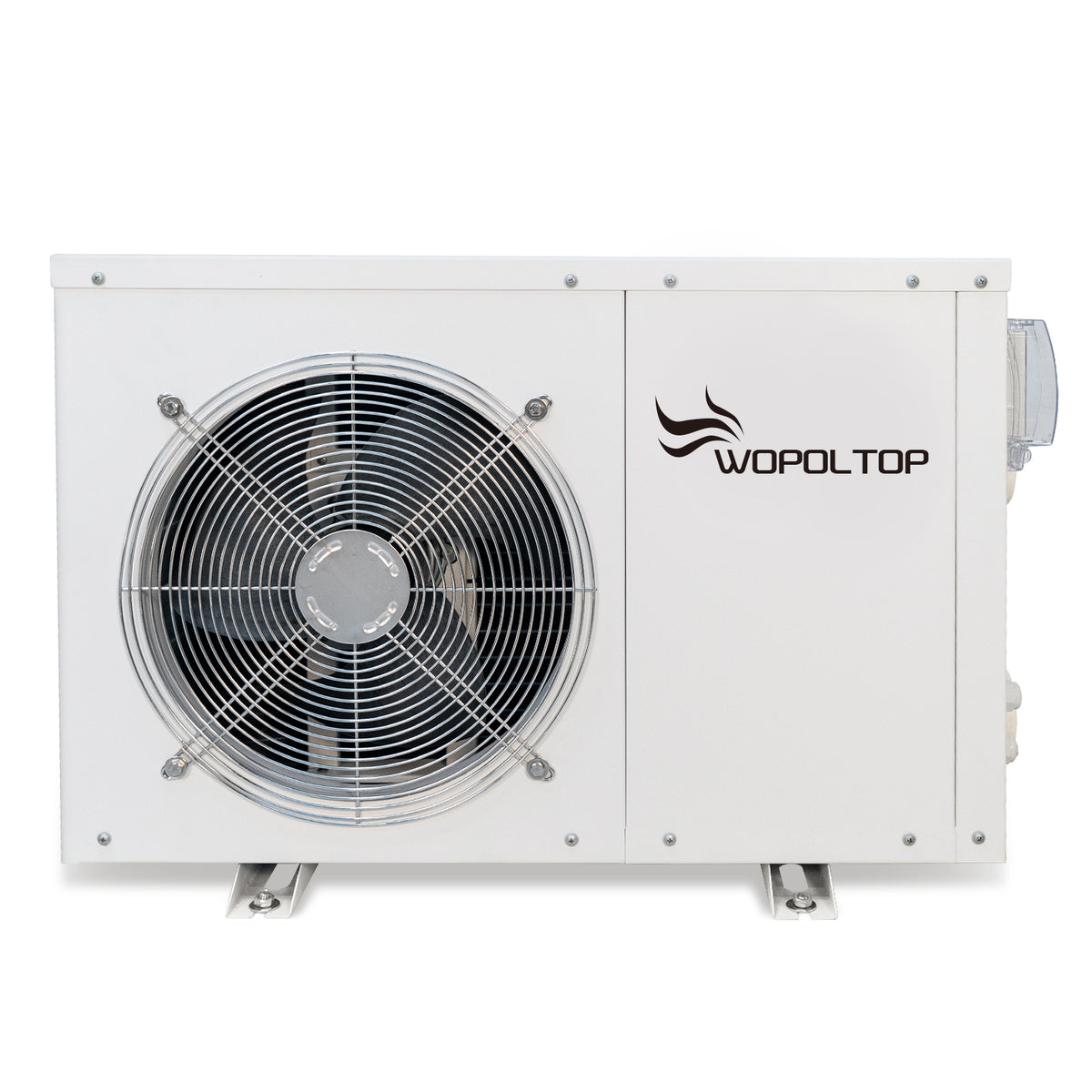 WOPOLTOP 5.6kW white pool heat pump front view