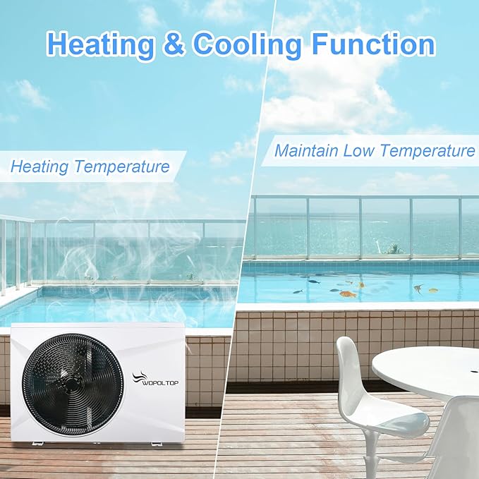 FULL DC INVERTER 100,000BTU SWIMMING POOL HEAT PUMP 30KW FOR UP TO 26,000 GALLONS POOL